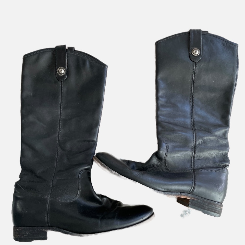 FRYE calf high boots size 8.5 B